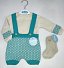 Conjunto pantalón corto punto tirantes y jersey bicolor